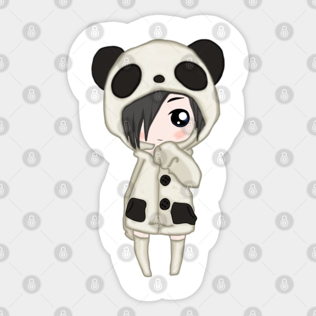 Panda Girl Sticker by valentinahramov